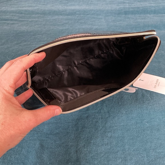 Ted Baker Black Cosmetic Bag with White Bow - Picture 5 of 5